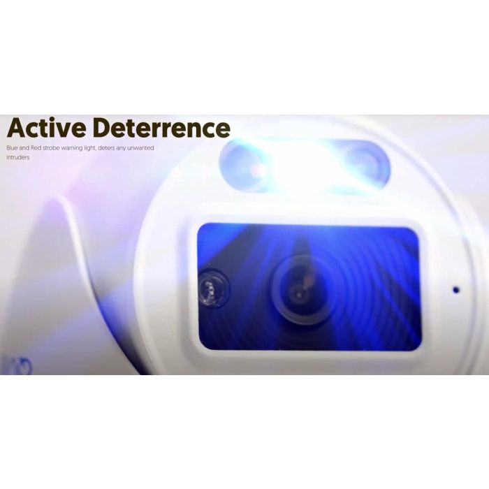 TURVIP4C-AD-FW Viper 4MP AI Active Deterrent Network Fixed Lens Turret Camera