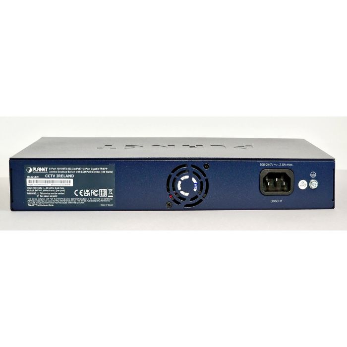 FGSD-1022VHP 8-Port PoE Switch with LCD Screen