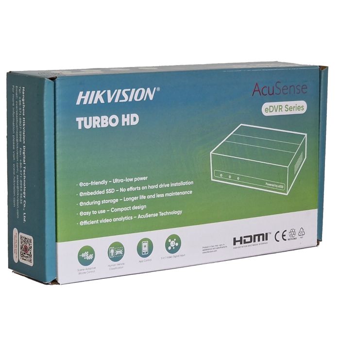 iDS-E04HUHI-B Ultra-Compact 4 Channel 1TB Recorder from Hikvision