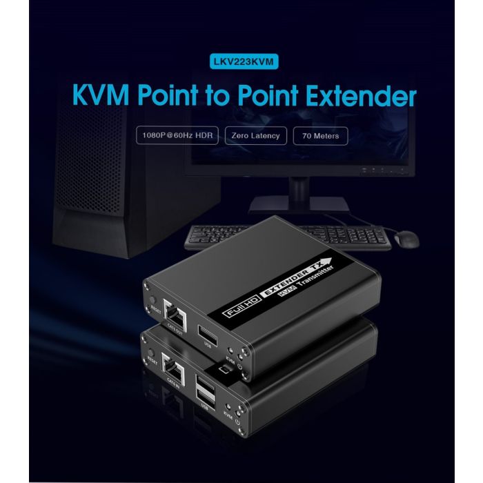 LKV223KVM HDMI KVM Extender