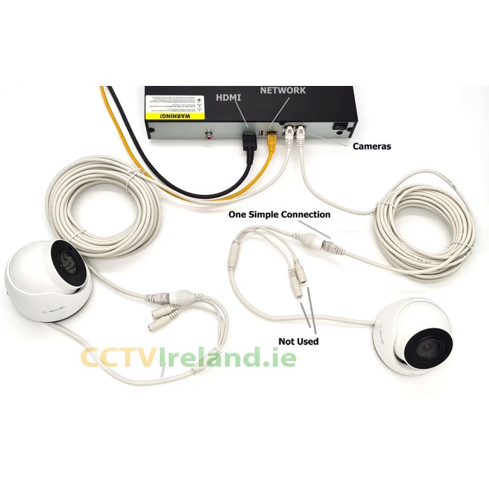 HIKVision Eight Camera CCTV Kit with 4MP IP DarkFighter Cameras