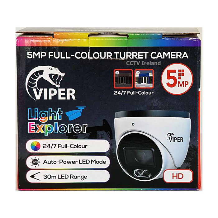 Eight Camera 5MP Colour at Night HD CVI CCTV Kit from QVIS