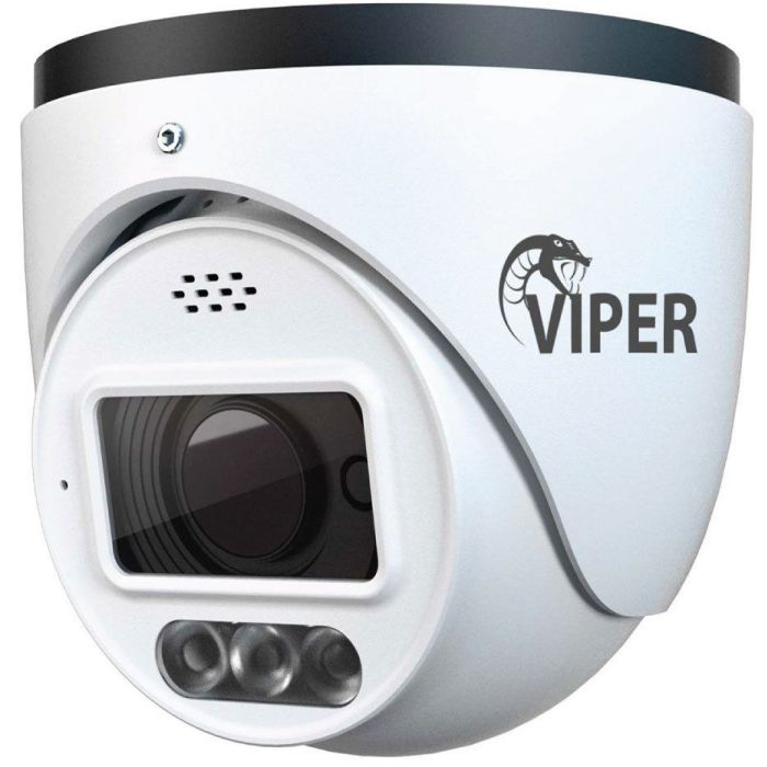 TURVIP4C-AD-FW Viper 4MP AI Active Deterrent Network Fixed Lens Turret Camera