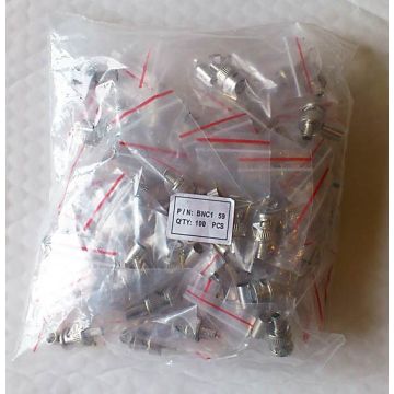 BNC Crimp Connector 100 pack