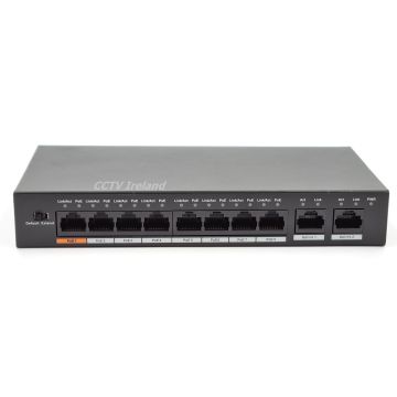 Eight Port PoE Switch QVIS COG-POESWITCH-POE8