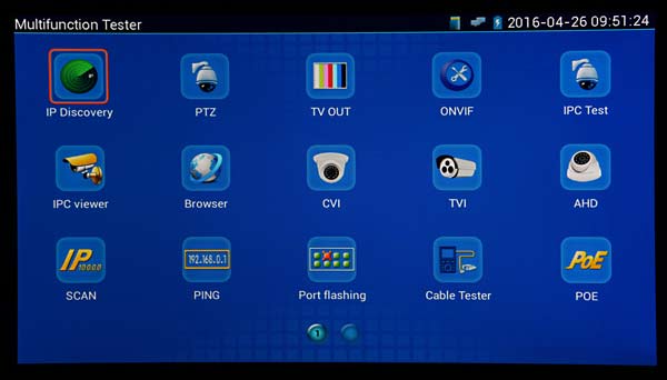 TESTER-7-IP-3HD CCTV Tester for Analogue HD and IP Cameras TESTER7-IP-3HD CCTV Tester for Analogue HD and IP Cameras