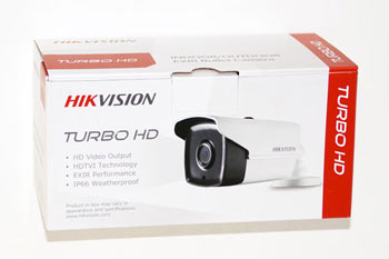 HIKVision DS-2CE16D1T-IT5 Full HD TVI Turbo Bullet camera with amazing 80 metre IR NightVision Packaging HIKVision DS-2CE16D1T-IT5 Full HD TVI Turbo Bullet camera with amazing 80 metre IR NightVision Box